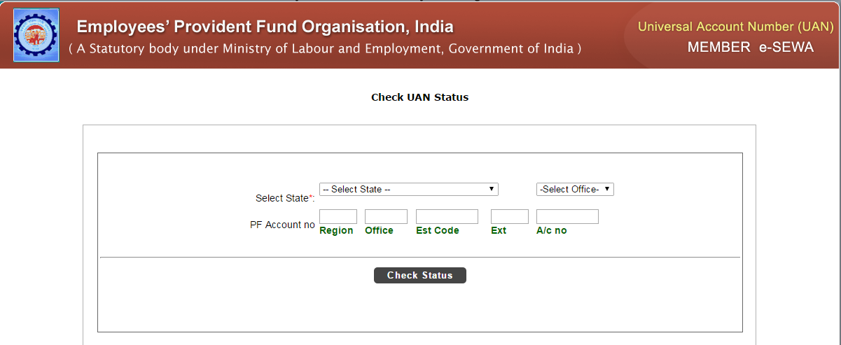 how to check pf account number to uan number